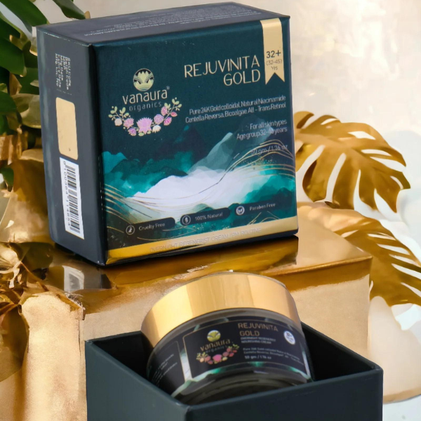  Rejuvinita Gold 32+ ( For 32-45yrs) -Overnight Regenerist Nourishing Cream- 50g- vanaura organics