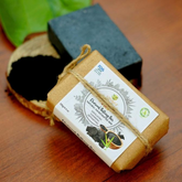 Charcoal Bathing Bar - (Exfoliating, Cleansing, Detoxifying) Natural Handcrafted Bar(125g)- vanauraorganics