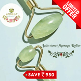 Natural Jade Gem Stone Face Massage Roller - Vanaura Organics