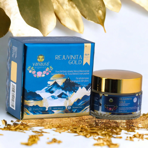  Rejuvinita Gold 46+ (For 46-60+Yrs)-Overnight Regenerist Nourishing Cream-50g- vanaura organics