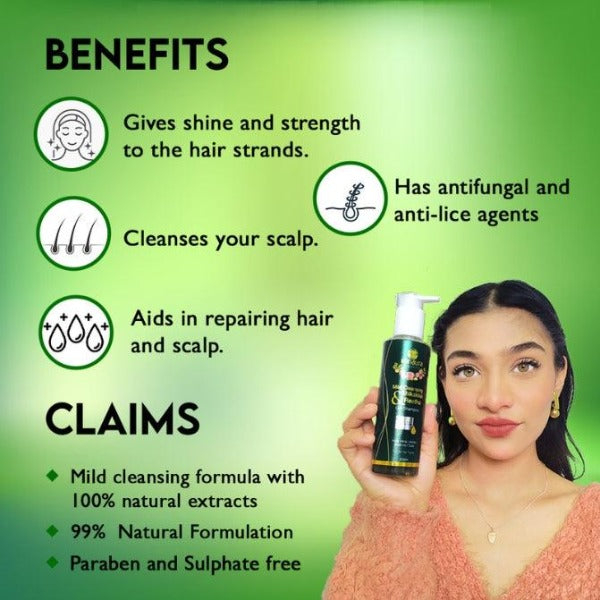 Shikakkai and Reetha Mild Cleansing gel shampoo 200 ML - Vanaura Organics
