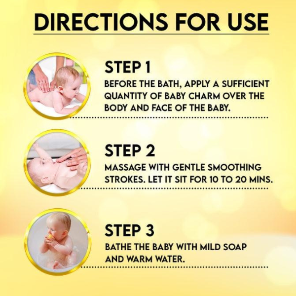 BABY CHARM, Before Bath Massage Butter, Nurturing aura to your baby's skin - Vanaura Organics