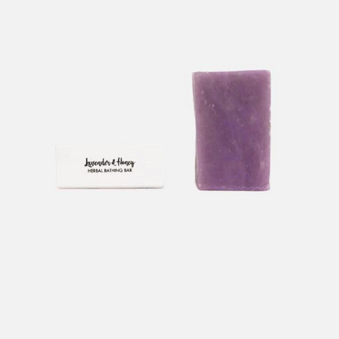 Lavender And Honey Bathing Bar - (Cleansing, Skin Lightening, Relaxing) - Natural Handcrafted Bar (125g)- Vanaura organics