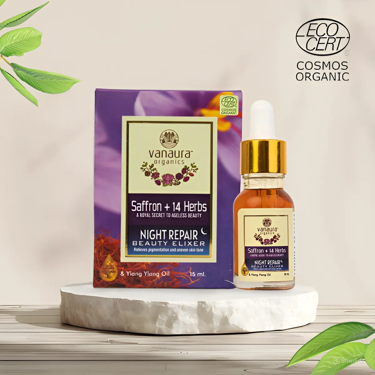 Saffron+14 herbs, Night repair beauty elixir-15ml