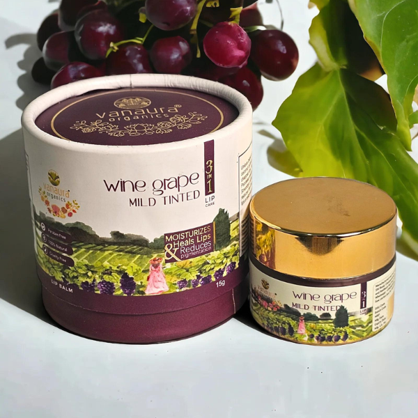  Wine Grape 3- In -1 Lip Balm 15g- vanaura organics