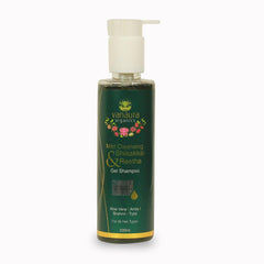 Shikakkai & Reetha,Mild Cleansing gel shampoo-200 ml - vanauraorganics